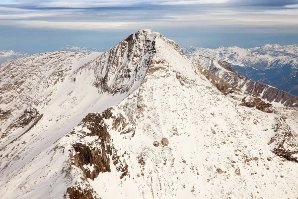Incredibile paesaggio montano da Hintertux, Austria — Foto Stock
