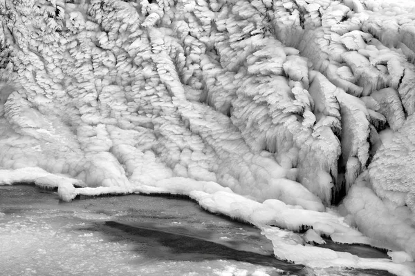 Belas paisagens congeladas na cachoeira Krimml, Áustria — Fotografia de Stock
