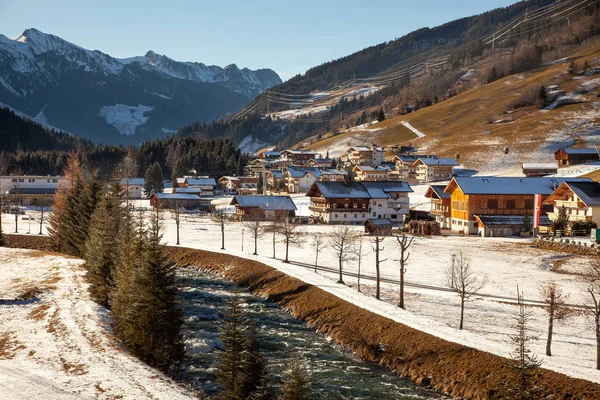 Hermosos paisajes de invierno en Gerlos, Austria — Foto de Stock