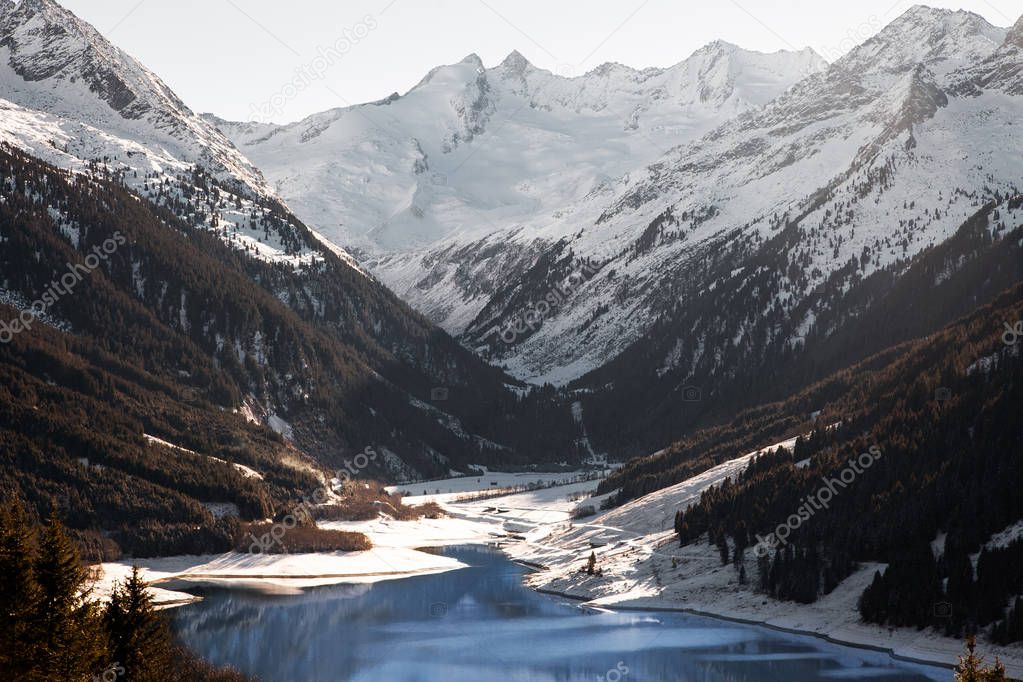 Majestic views of the Durlassboden reservoir in Austria