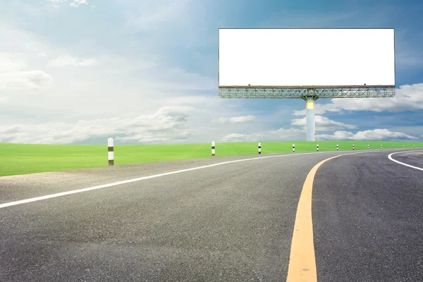 Blank billboard for your advertisement with space for text on ro — Φωτογραφία Αρχείου