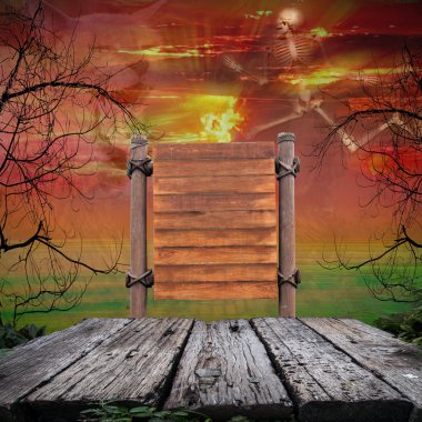 Cadılar Bayramı arka plan, kopya alanı Cadılar Bayramı tatil metinler için.