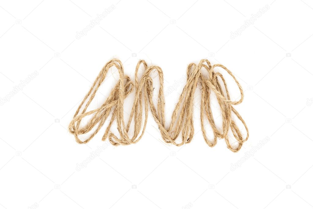 rope isolated on the white background.