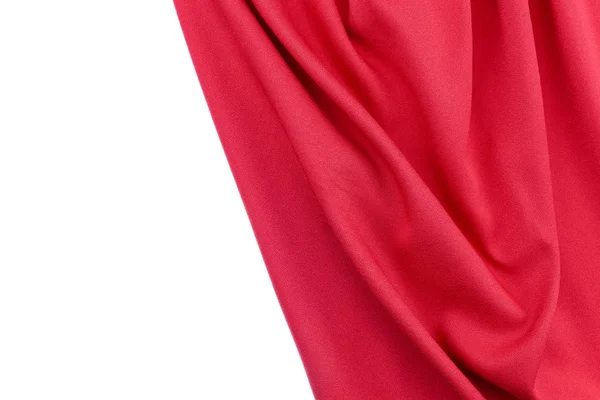 Garis closeup dalam kain sutra merah untuk latar belakang dan desain — Stok Foto