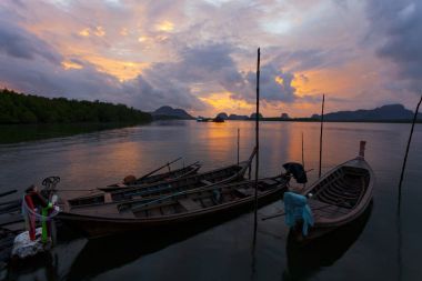Samchong-tai Phang Nga, Th içinde güzel gündoğumu manzara görünümü
