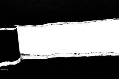 Beyaz Kağıt arka plan üzerine açık kağıt sökük.