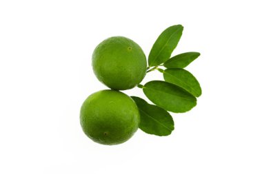 Limon meyve ile izole üzerinde beyaz arka plan bırakır.