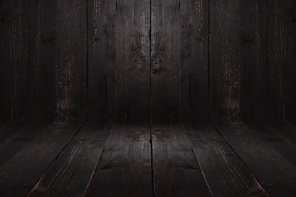 Doğal yaşlı siyah ahşap doku için metin ekleme