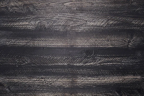 Natural preto textura de madeira fundo — Fotografia de Stock