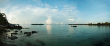 Doğanın güzel sahne deniz manzarası kompozisyon Panoraması 