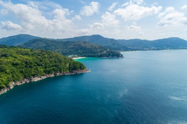 Güzel tropikal deniz manzara doğa sahne görünümü 