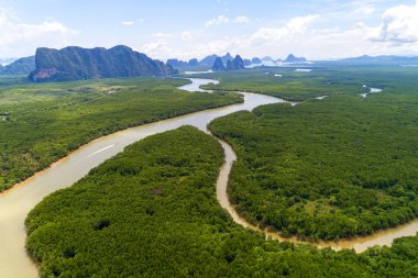 Asya 'nın göz kamaştırıcı doğal manzarası. 