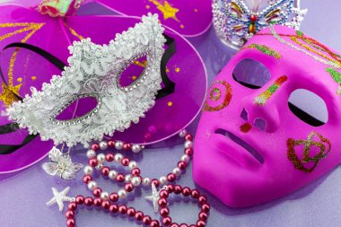 A festive,Beautiful mardi gras or carnival mask 
