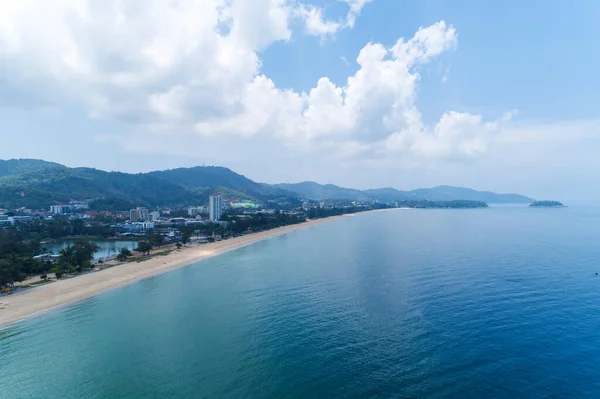 Pusta Plaża Plaży Karon Phuket Tajlandia Maju 2020 Plaża Zamknięta — Zdjęcie stockowe