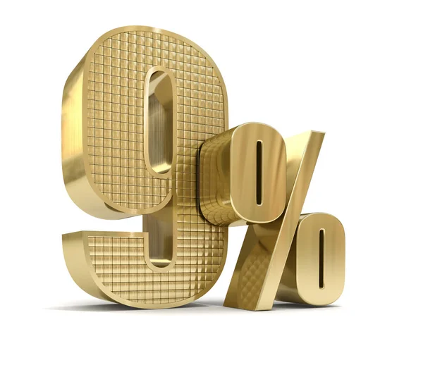 Złote dziewięciu procent — Zdjęcie stockowe
