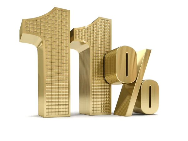 Gyllene elva procent — Stockfoto