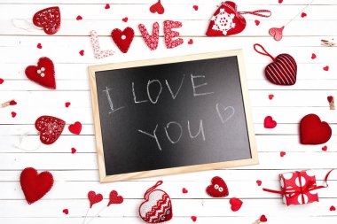 Blackboard itiraf ve beyaz tahta adam hearts ile