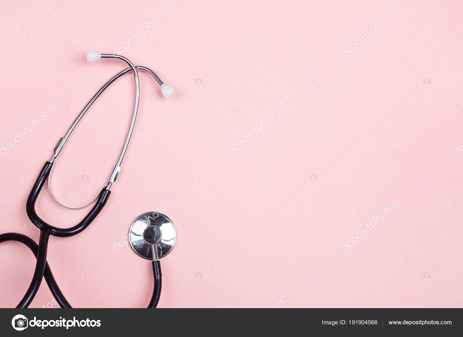 Pink Stethoscope Background