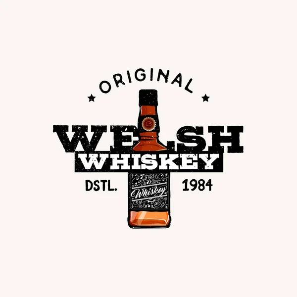 Walijski whisky logo — Wektor stockowy