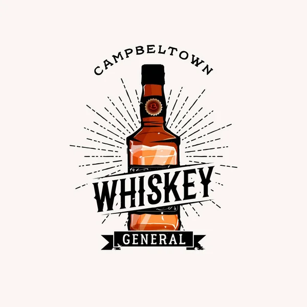 Whisky logotyp vintage — Wektor stockowy