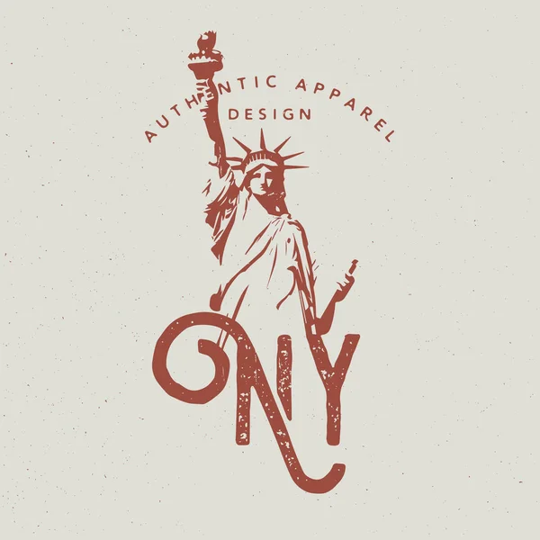 Projektowanie odzieży New York City — Wektor stockowy