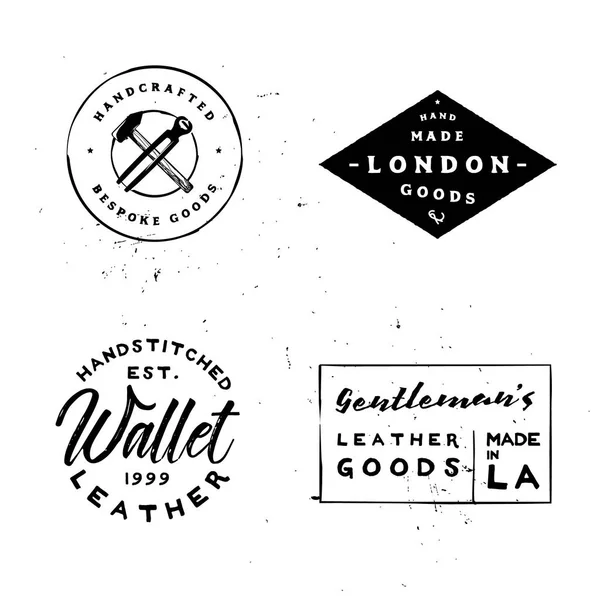 Emblemas vintage estilo retro para projetos de branding — Vetor de Stock