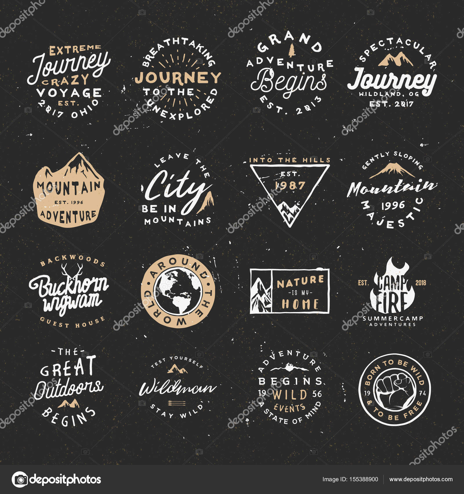 retro logos