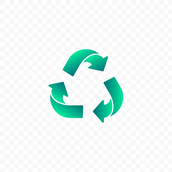 Recyclable logo. Simple plastic free badge. Eco friendly icon. — Stock Vector