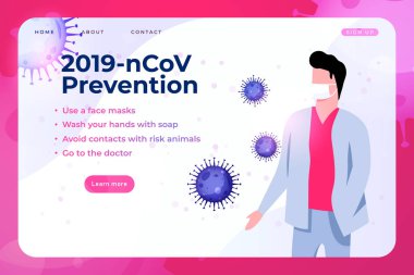 Maskeli doktorla Coronavirus önleme bilgileri.
