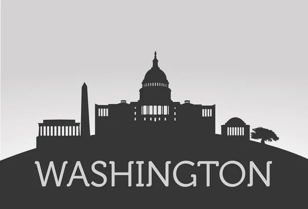 Washington Silhouette konsepti — vektorikuva