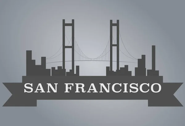 Concept de San Francisco — Image vectorielle