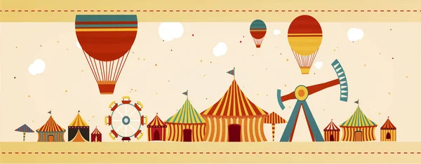 Dia da feira de circo — Vetor de Stock