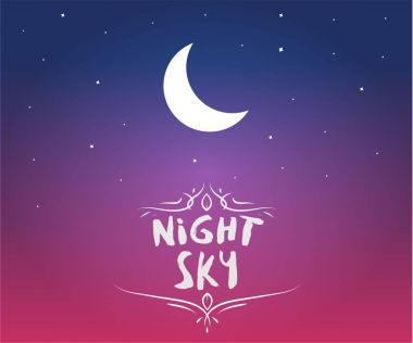Gece gökyüzü gradyan