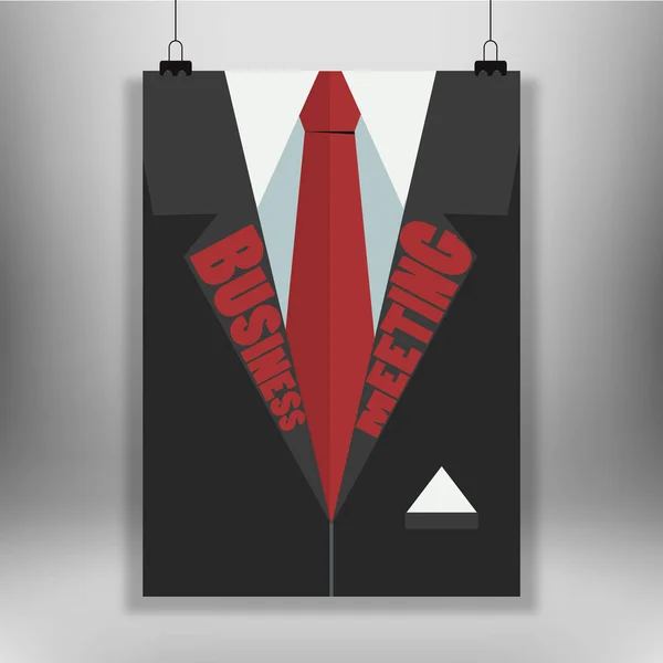 Business poster suit