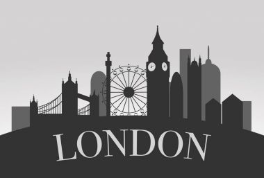 Londra siluet manzara