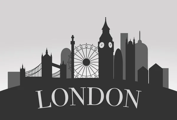 Londýn silueta krajina — Stockový vektor