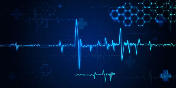 Nabız hayat hat kavramı sağlık arka plan
