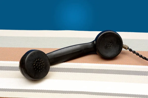 Close Up z telefonní sluchátko komunikační koncept — Stock fotografie