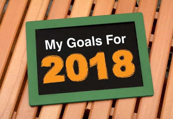 My Goals for 2018 Planning Chalkboard concept