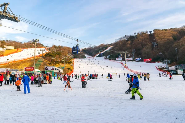 Station de ski Vivaldi Park en Corée . — Photo
