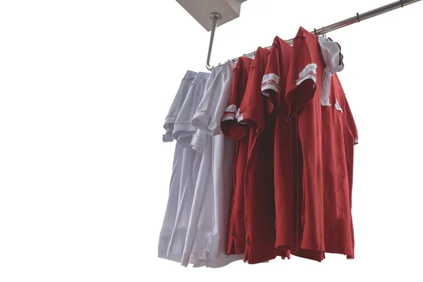赤と白の t シャツ — ストック写真