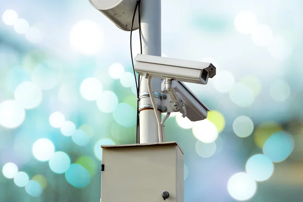 Fechar câmera CCTV — Fotografia de Stock