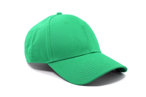 Cap zielony moda na białym tle — Zdjęcie stockowe