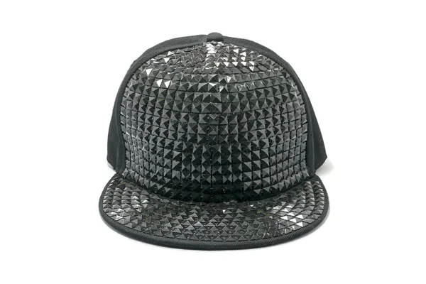 Mode schwarze Mütze isoliert — Stockfoto