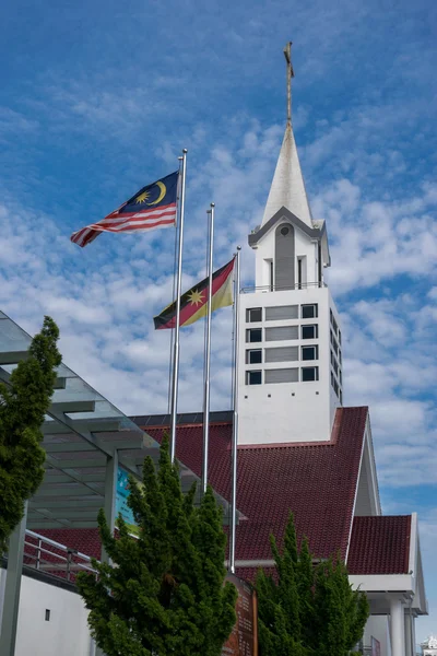 Chiese cristiane della città di Sibu — Foto Stock