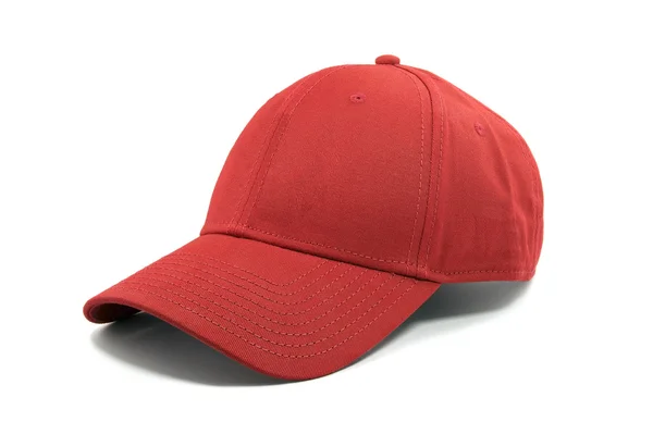 Cap Fashion czerwony na białym tle — Zdjęcie stockowe