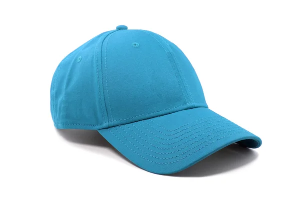 Fashion sky blue color cap isolated — Stock Photo, Image