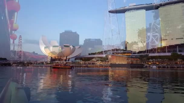 Hermosa ciudad de Singapur — Vídeo de stock