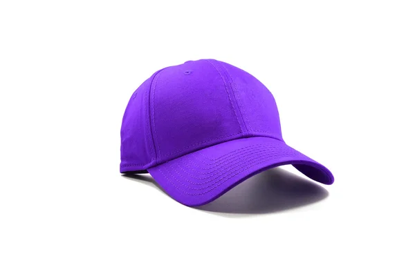 Fechar da moda boné roxo — Fotografia de Stock