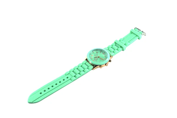 Orologio moda verde — Foto Stock